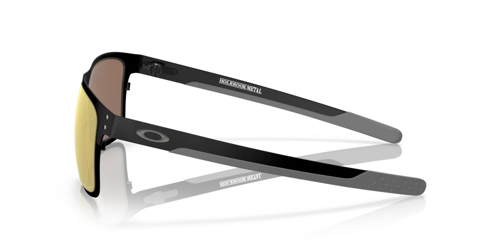 Oakley Okulary przeciwsłoneczne HOLBROOK METAL Polished Black/Prizm 24k Polarized OO4123-20