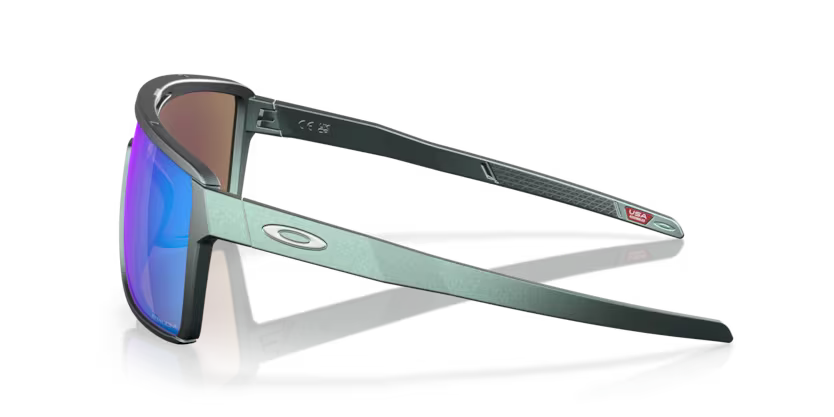 Oakley Okulary przeciwsłoneczne CASTEL Matte Silver/Blue Colorshift / Prizm Sapphire OO9147-13