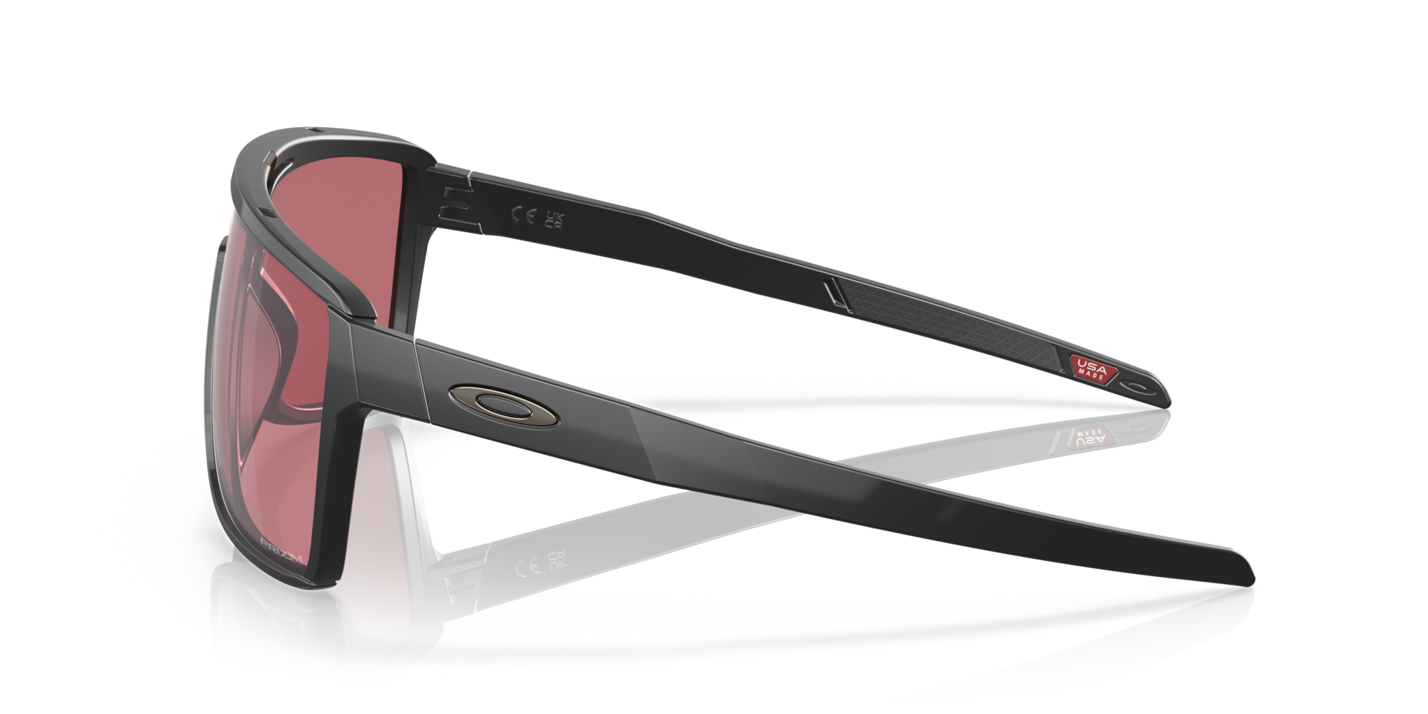 Oakley Okulary przeciwsłoneczne Catel Matte Black, Prizm Dark Golf OO9147-08