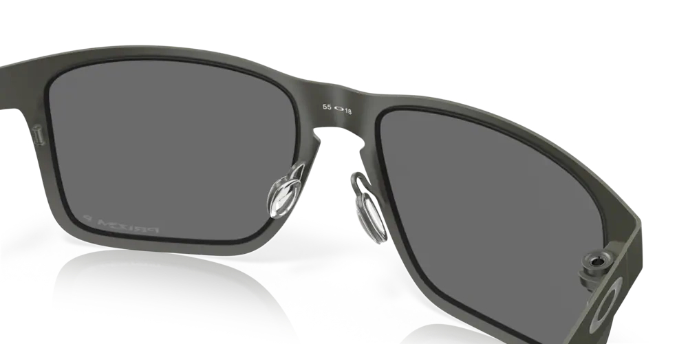 Oakley Sunglasses HOLBROOK™ METAL Matte Gunmetal / Prizm Black Iridium Polarized OO4123-06