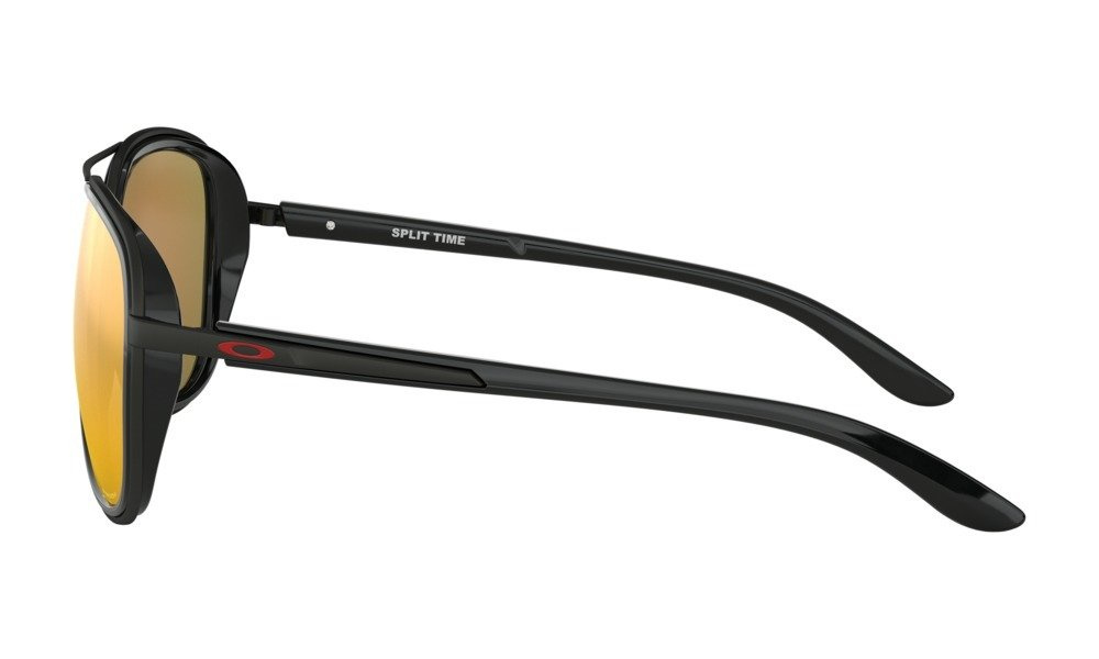 Oakley Okulary przeciwsłoneczne SPLIT TIME Matte Black/Prizm Ruby OO4129-04