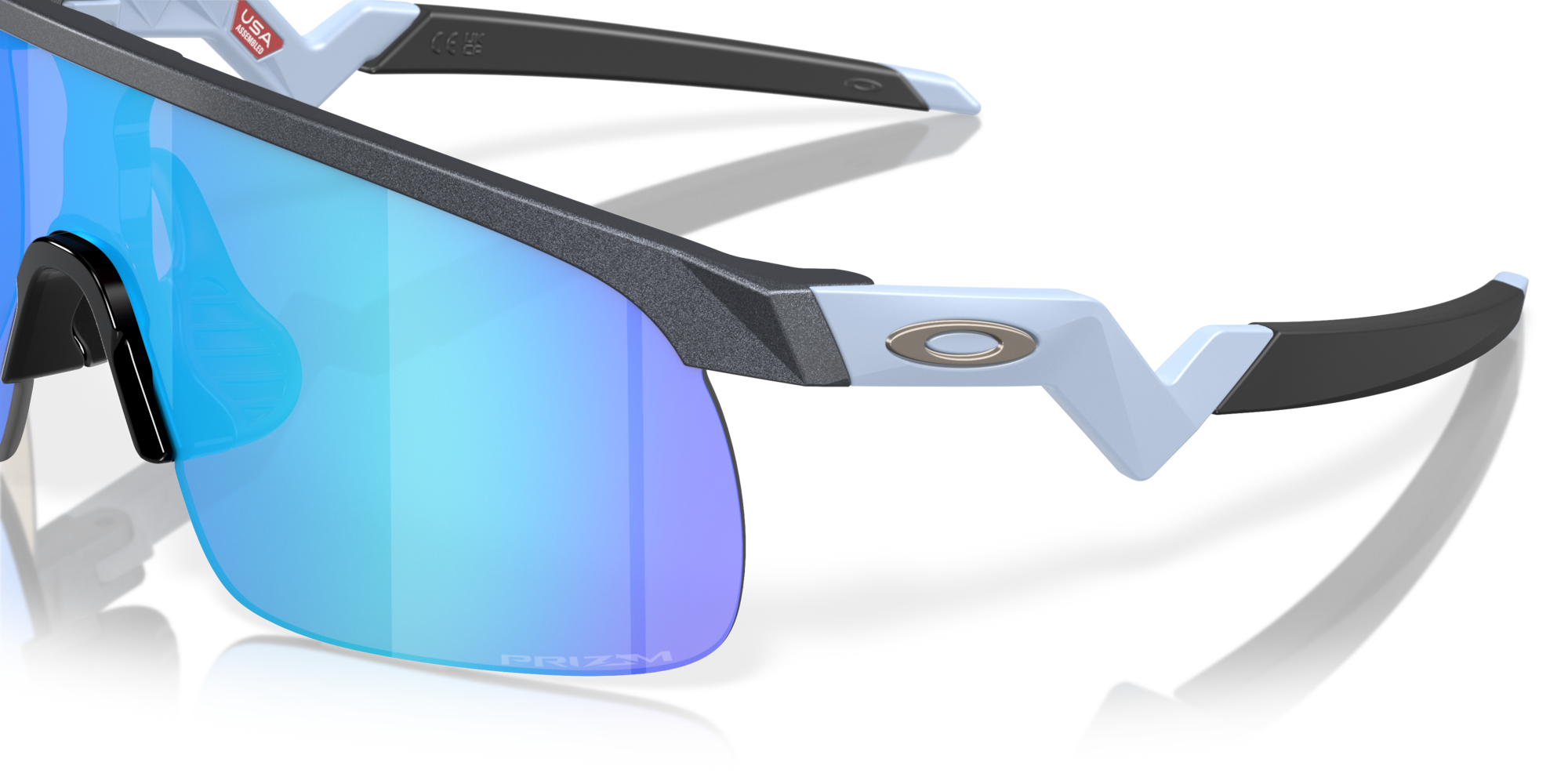 Oakley Dziecięce Okulary przeciwsłoneczne RESISTOR Blue Steel / Prizm Sapphire OJ9010-16