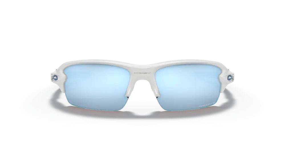 Oakley Okulary przeciwsłoneczne Dziecięce FLAK XS Polished White/Prizm Deep H2O Polarized OJ9005-06