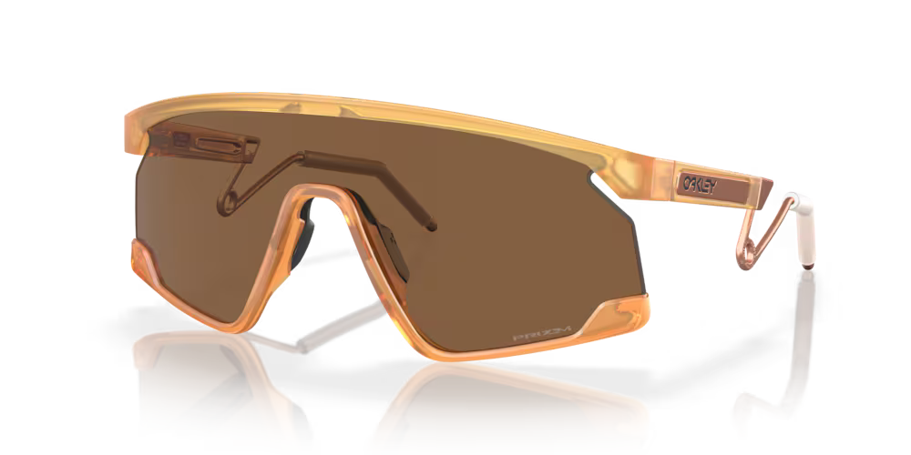 Oakley Okulary przeciwsłoneczne BXTR METAL Matte Transparent Light Curry / Prizm Bronze OO9237-06