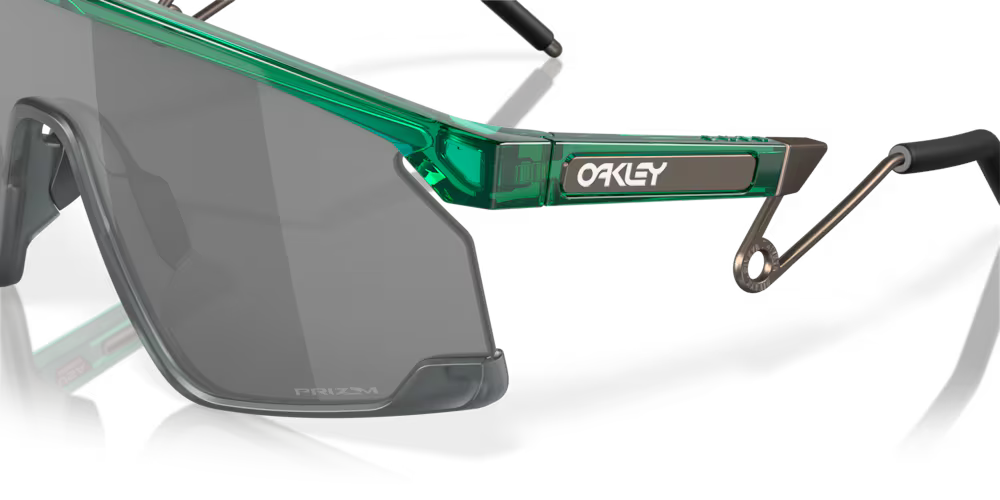 Oakley Okulary przeciwsłoneczne BXTR METAL Transparent Viridian / Prizm Black OO9237-05