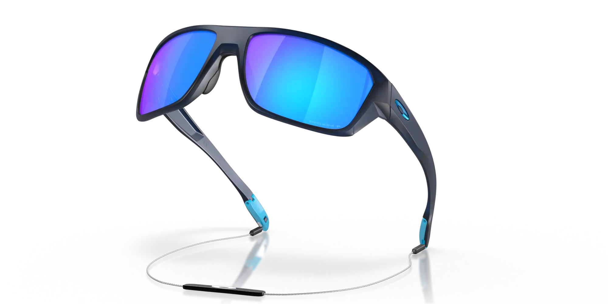 Oakley Okulary przeciwsłoneczne SPLIT SHOT Matte Translucent Blue/Prizm Sapphire Polarized OO9416-04