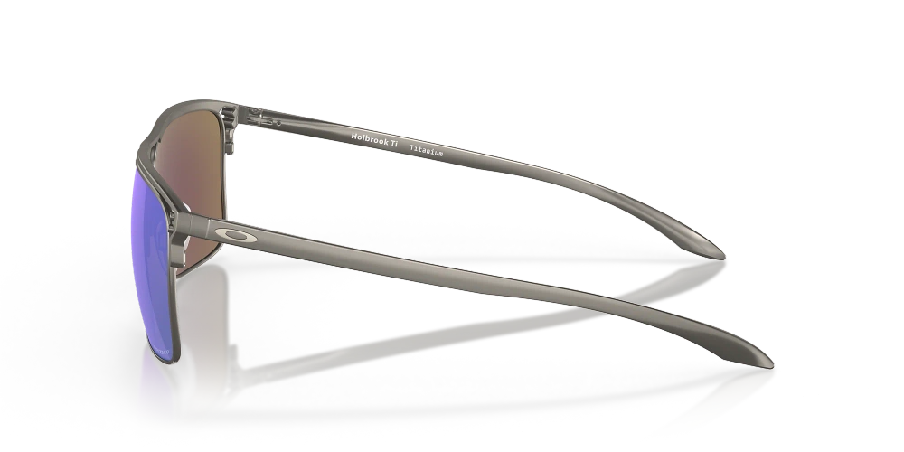 Oakley Sunglasses HOLBROOK TI Matte Gunmetal, Prizm Sapphire Polarized OO6048-04
