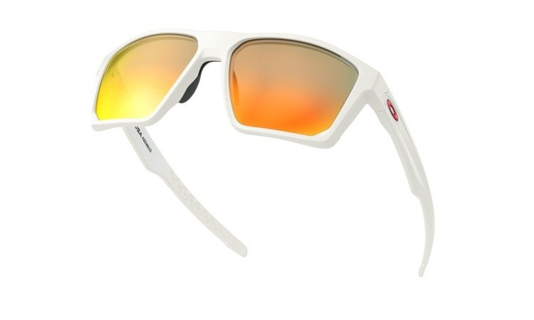 Oakley Okulary przeciwsłoneczne TARGETLINE Matte White/Prizm Ruby OO9397-03