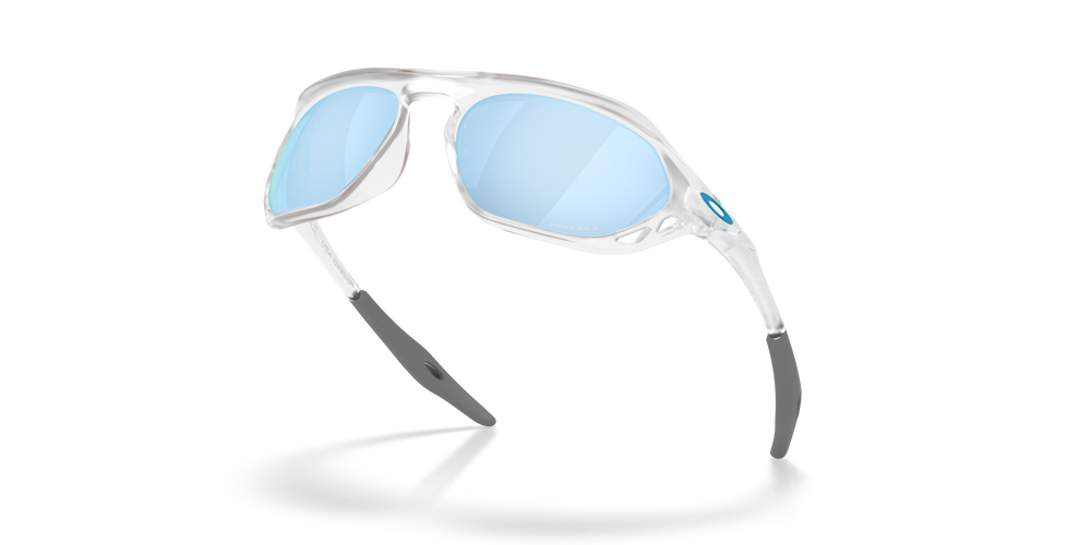 Oakley Okulary przeciwsłoneczne CAGE JACKET Matte Clear/Prizm Deep Water Polarized OO9537-02