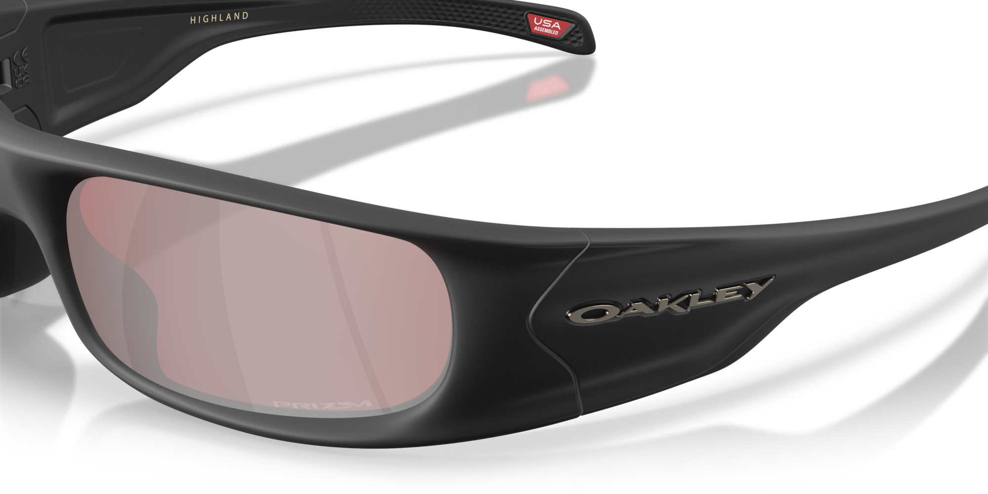 Oakley Sunglasses HIGHLAND Black Suede/Prizm Snow Black Iridium OO9522-09