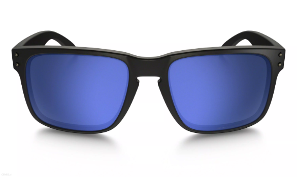 Oakley Sunglasses HOLBROOK Matte Black/Ice Iridium Polarized OO9102-52