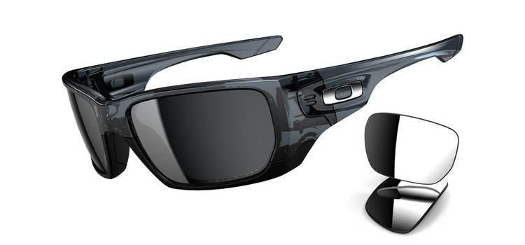 Oakley STYLE SWITCH Crystal Black/Black Iridium Polarized & Chrome Iridium OO9194-06