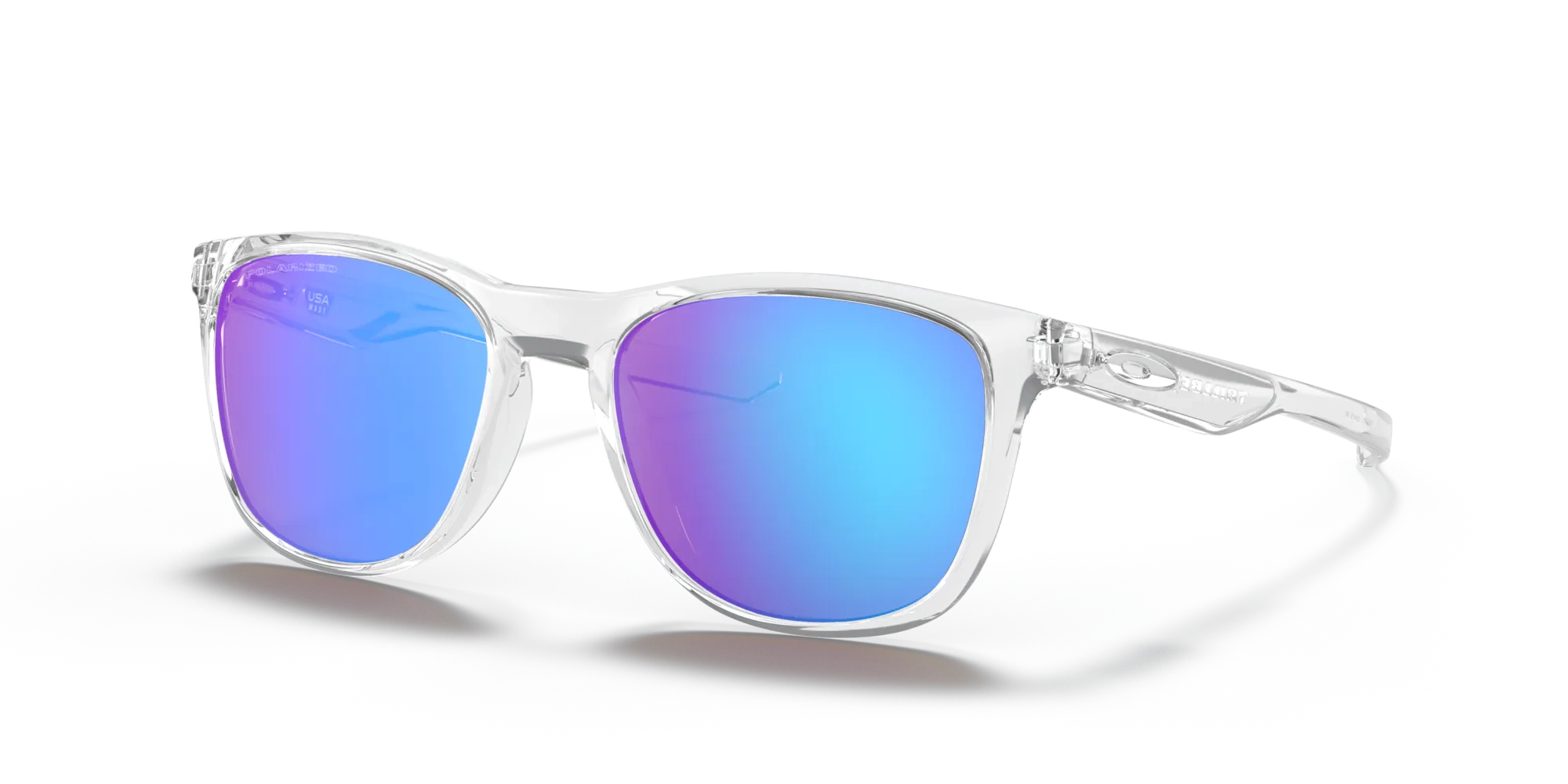 Oakley Okulary Przeciwsłoneczne TRILLBE X Polished Clear/Sapphire Iridium Polarized OO9340-05