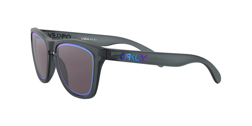 Oakley Okulary przeciwsłoneczne FROGSKINS Matte Crystal Black/Prizm Grey Sapphire Alt Iridiu OO9013-E3