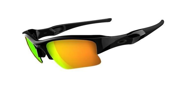 Oakley Sunglasses FLAK JACKET XLJ Polished Black/Fire Iridium 03-899