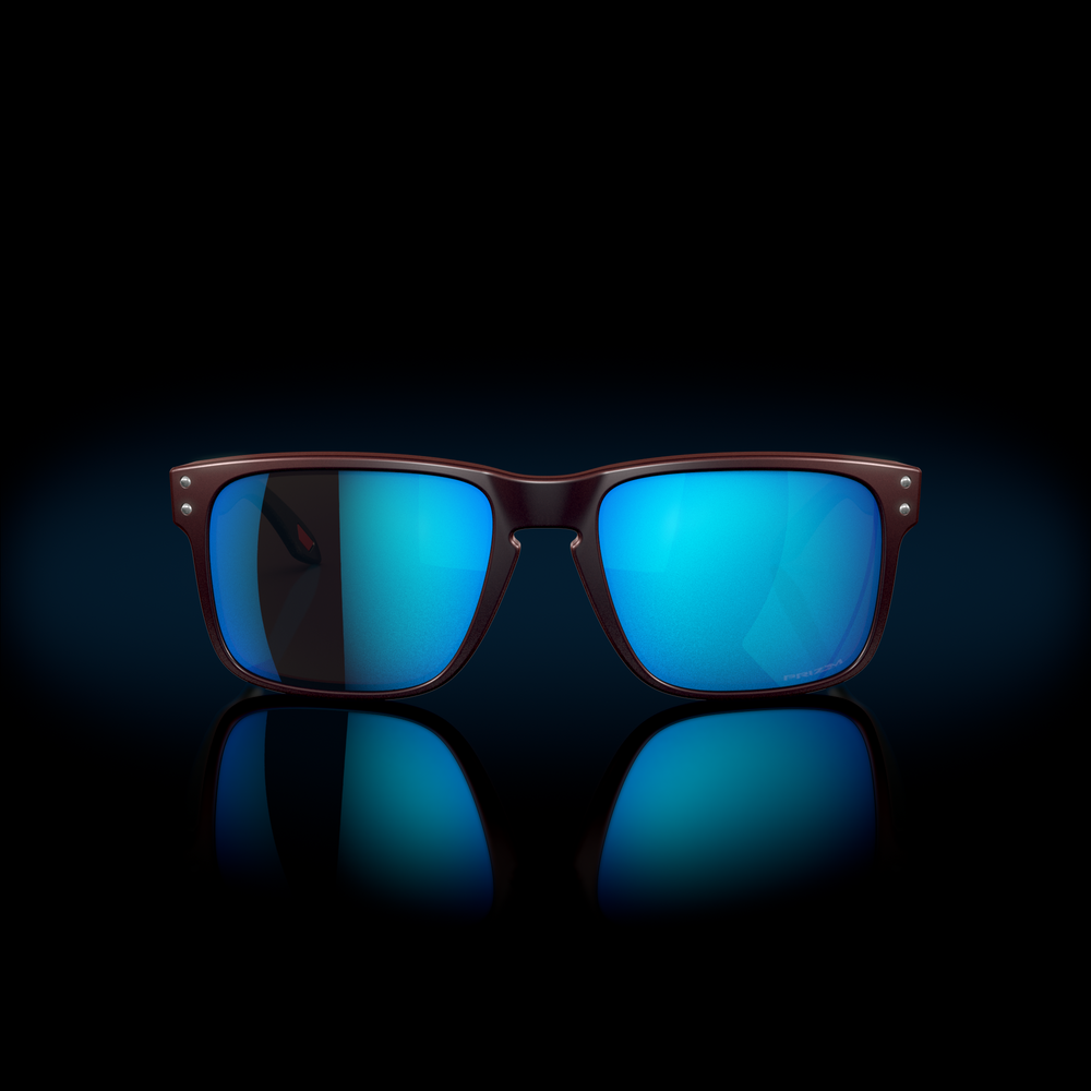 Oakley Okulary przeciwsłoneczne HOLBROOK Verve Collection Matte Black/Red Colorshift / Prizm Sapphire OO9102-W6