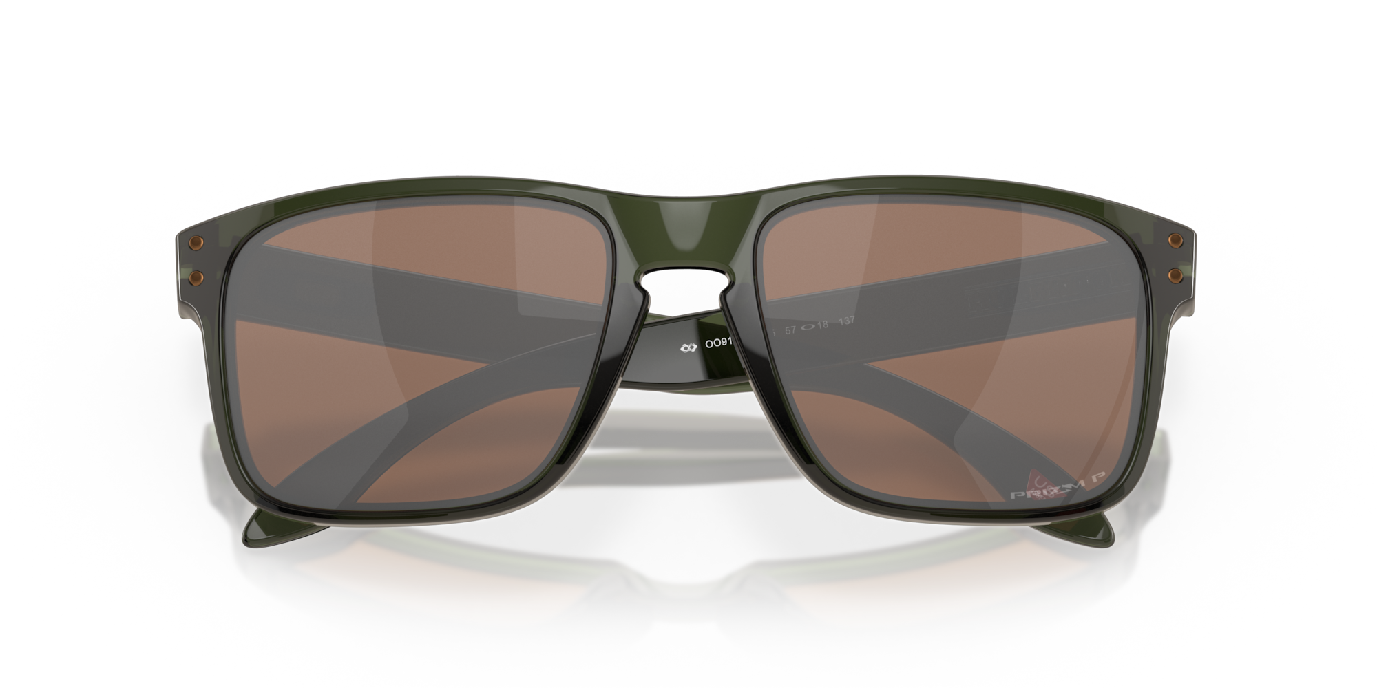 Oakley Sunglasses HOLBROOK Olive Ink / Prizm Tungsten Polarized OO9102-W8