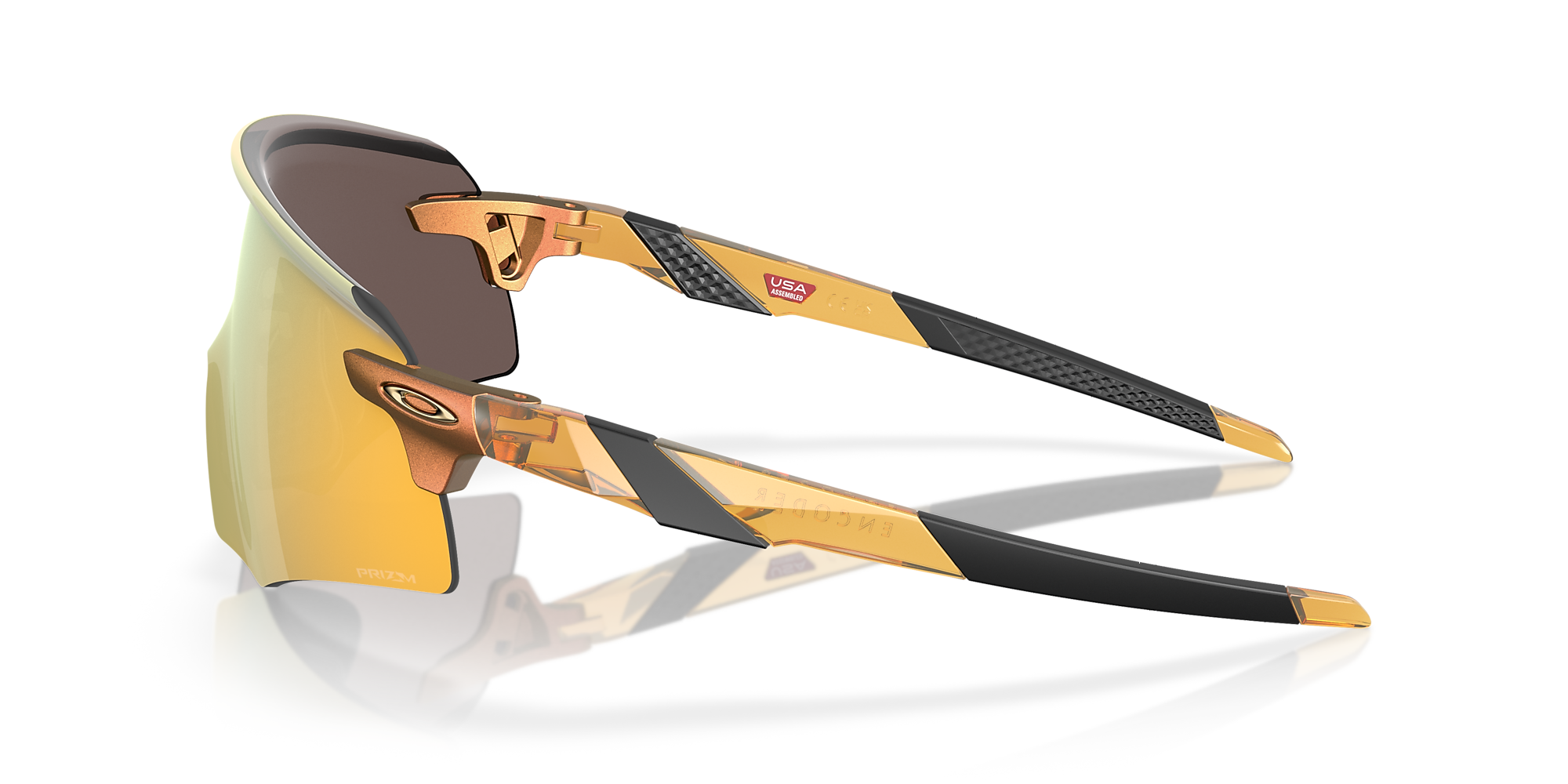 Oakley Okulary przeciwsłoneczne ENCODER Transparent Light Curry / Prizm 24k OO9471-20