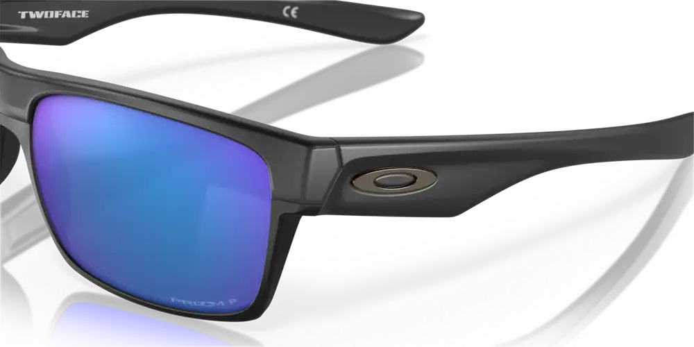 Oakley Sunglasses TWOFACE Matte Black/Prizm Sapphire Polarized OO9189-46