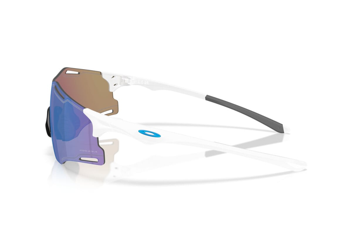 Oakley Okulary przeciwsłoneczne CYBR ZERO Polished White / Prizm Sapphire OO9512D-02