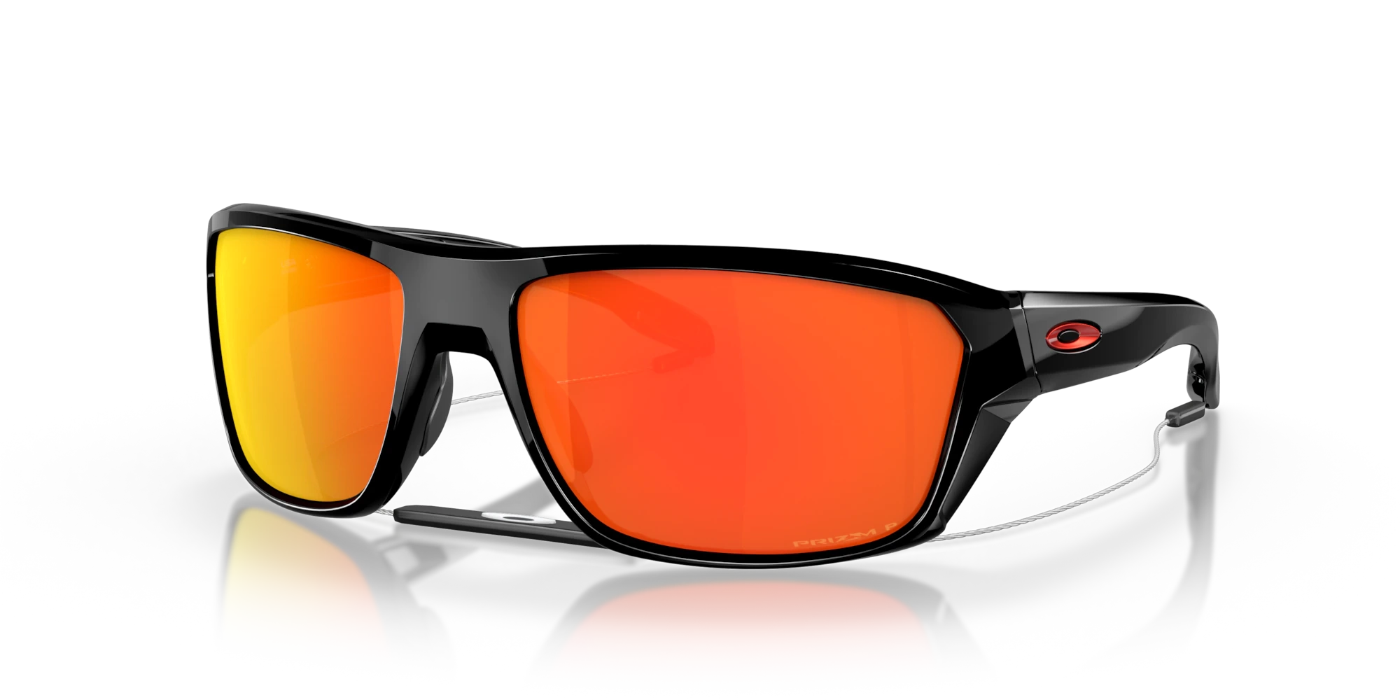 Oakley Okulary przeciwsłoneczne SPLIT SHOT Polished Black/Prizm Ruby Polarized OO9416-25