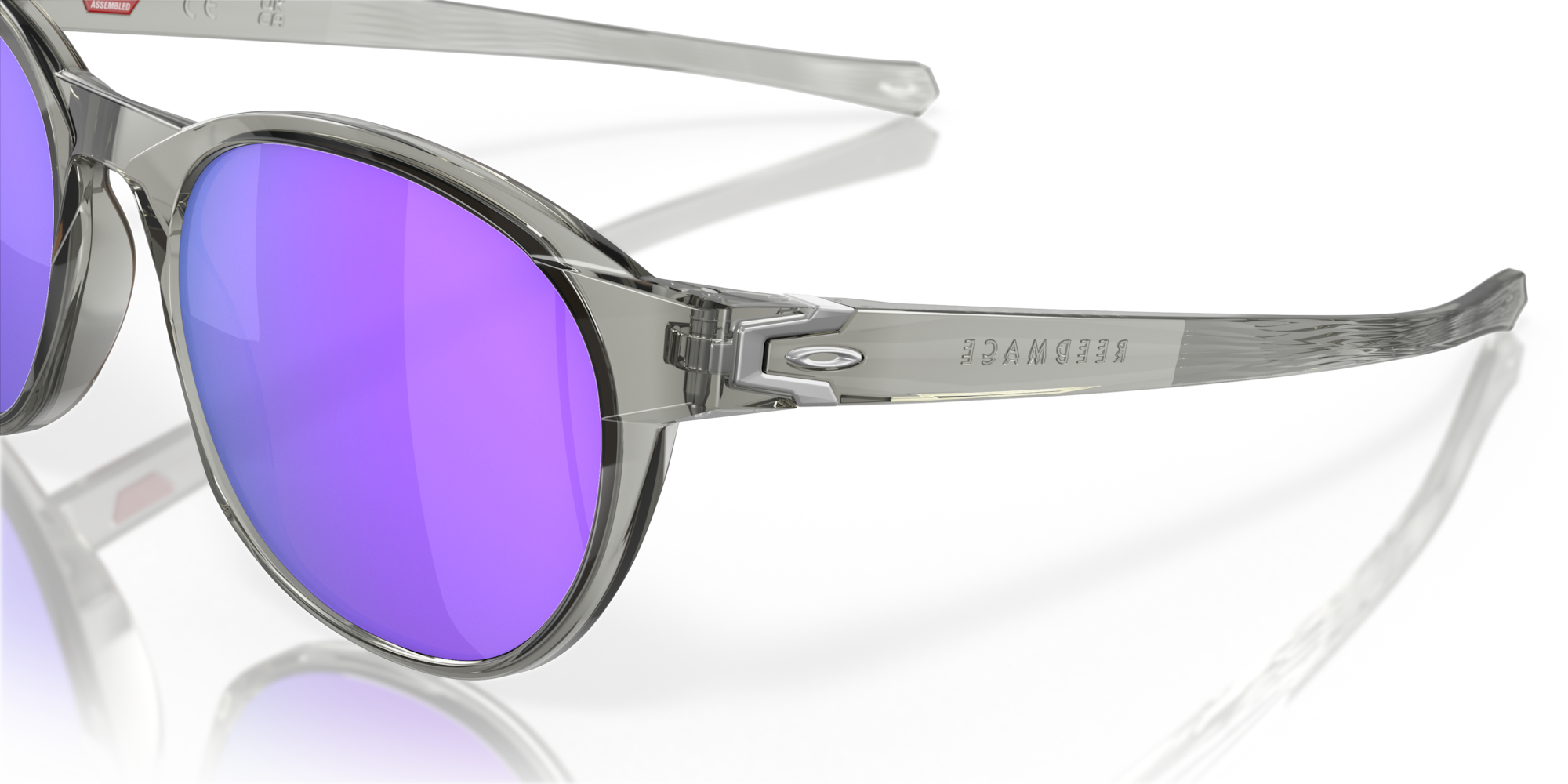 Oakley Okulary przeciwsłoneczne Reedmace Grey Ink, Prizm Violet OO9126-07