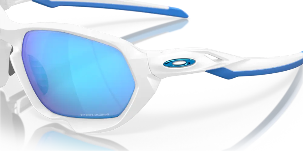 Oakley Sunglasses PLAZMA Matte White, Prizm Sapphire OO9019-10