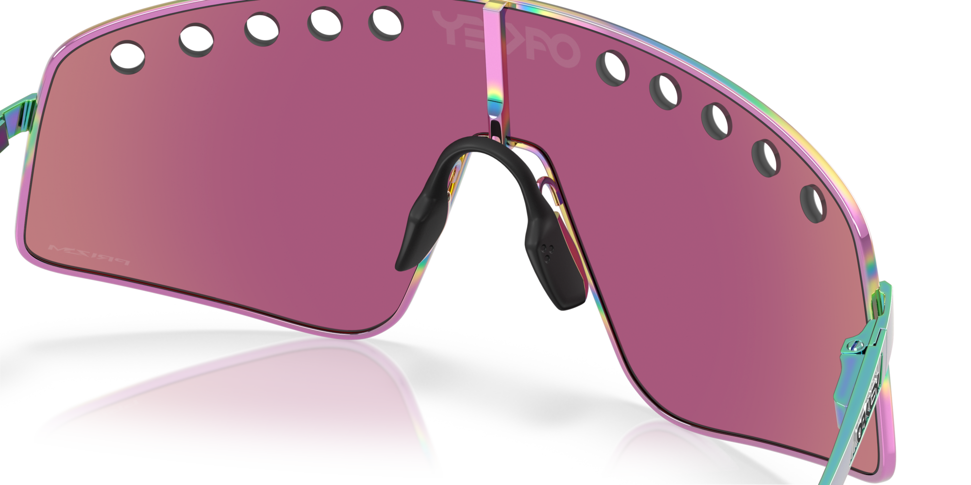 Oakley Okulary przeciwsłoneczne SUTRO TI SWEEP Polished Oil Slick/Prizm Road Jade OO6025-05