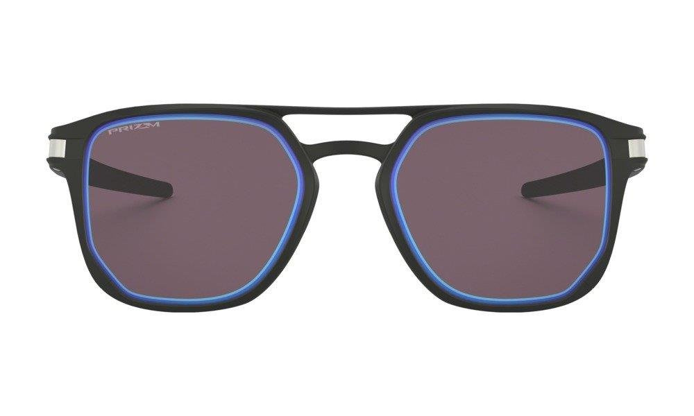 Oakley Okulary przeciwsłoneczne LATCH ALPHA Matte Black/Prizm Grey W/ Sapphire Alt Iri OO4128-06