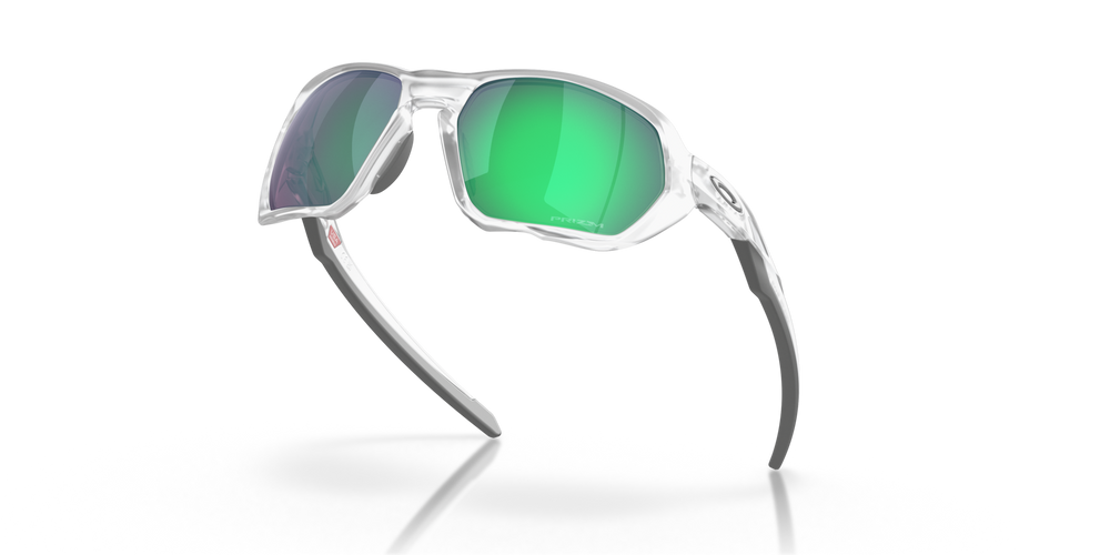 Oakley Okulary przeciwsłoneczne PLAZMA Matte Clear / Prizm Road Jade OO9019-16