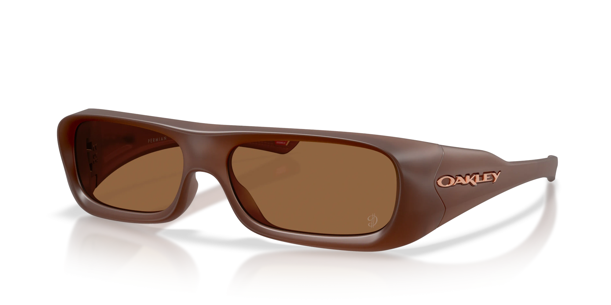 Oakley Okulary przeciwsłoneczne PERMIAN Damian Lillard Signature Series Matt Transparent Mahogany/Prizm Bronze Gradient OO9520-10