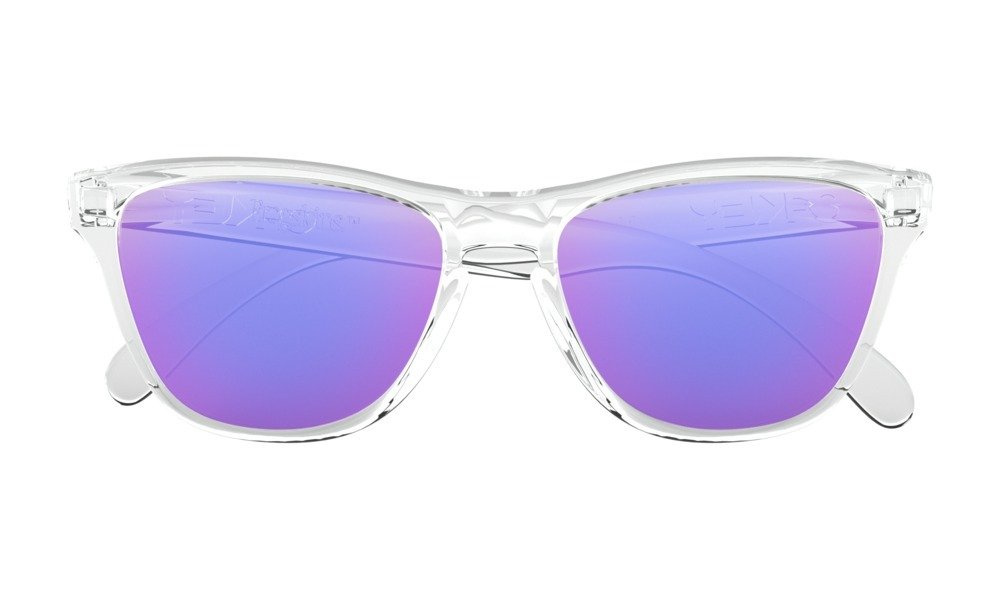 Oakley Okulary przeciwsłoneczne Dziecięce FROGSKINS XS Polished Clear/Violet Iridium OJ9006-03