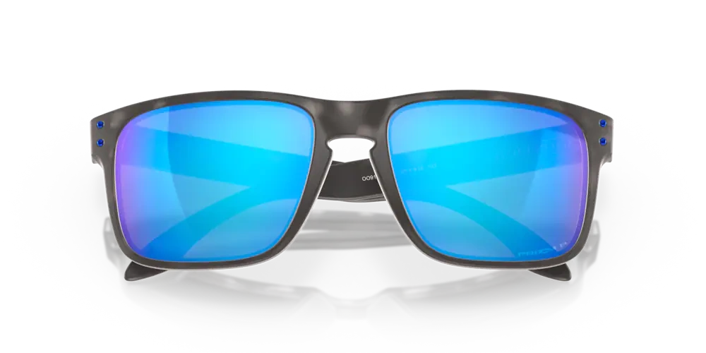 Oakley Sunglasses HOLBROOK Matte Black Tortoise / Prizm Sapphire Polarized OO9102-G7