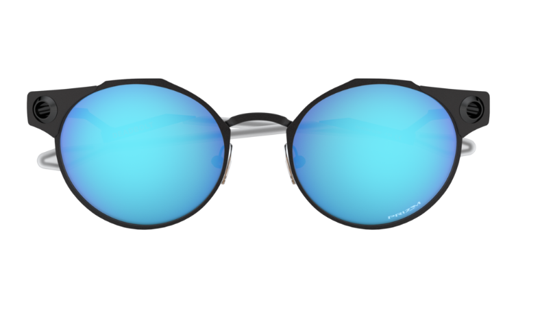 Oakley Sunglasses DEADBOLT Satin Light Steel/Prizm Sapphire OO6046-02