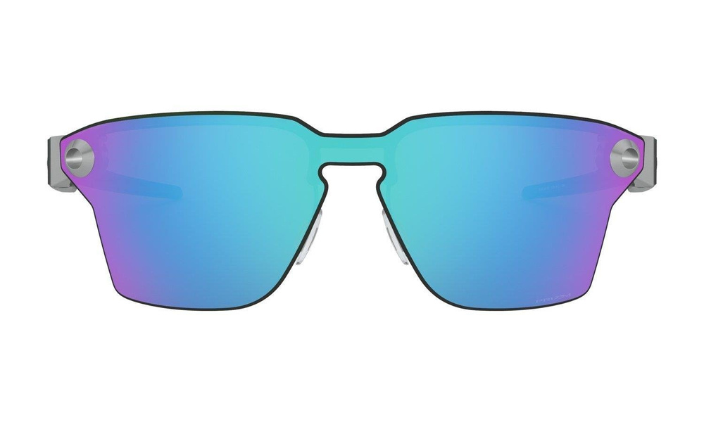 Oakley Okulary przeciwsłoneczne LUGPLATE Satin Chrome/Prizm Sapphire OO4139-03