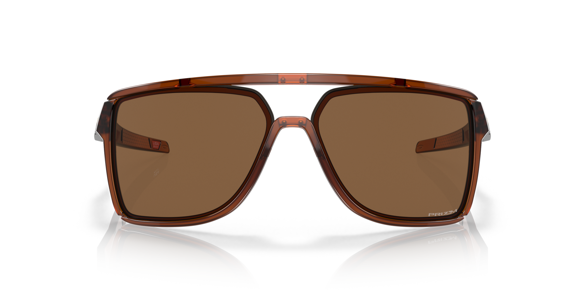 Oakley Okulary przeciwsłoneczne Castel Rootbeer, Prizm Bronze OO9147-03