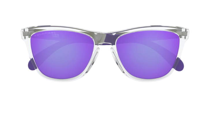 Oakley Okulary przeciwsłoneczne FROGSKINS MIX Violet Clear / Violet Iridium Polarized OO9428-06