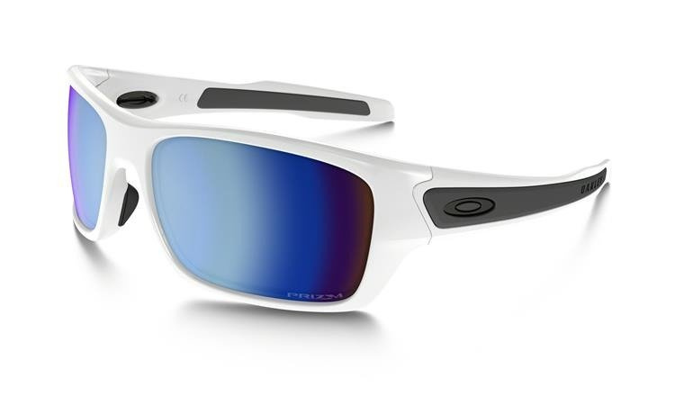 Oakley Okulary przeciwsłoneczne TURBINE XS Polished White / Prizm Deep Water Polarized OJ9003-07