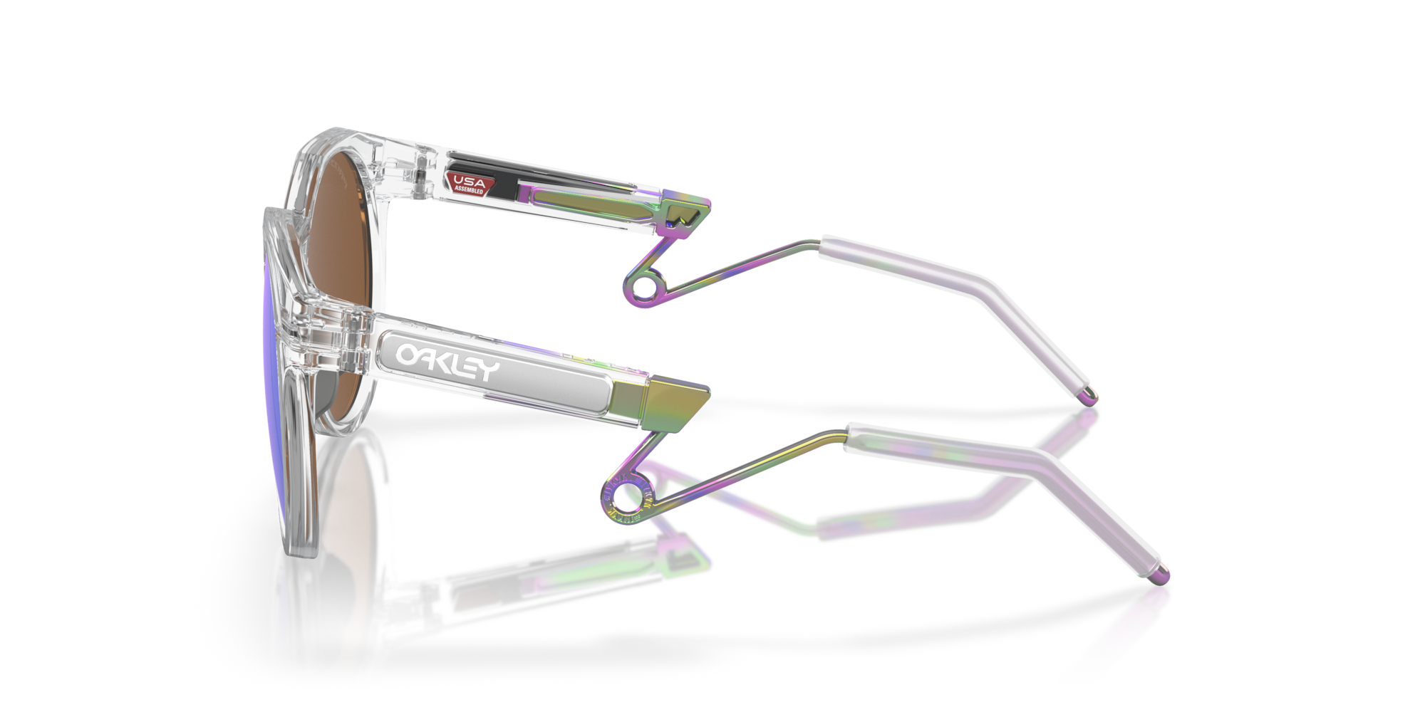 Oakley Sunglasses HSTN METAL Matte Clear / Prizm Violet OO9279-02