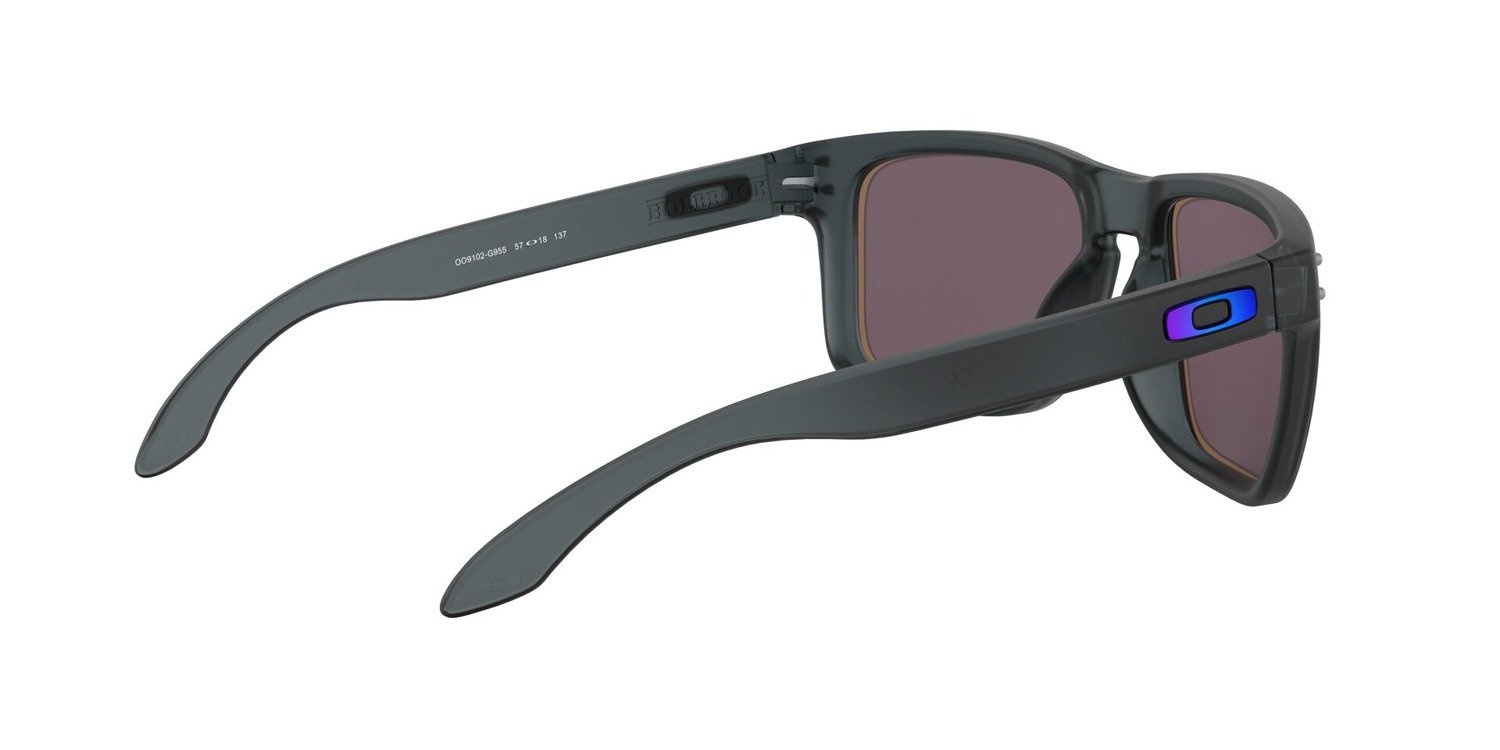 Oakley Sunglasses HOLBROOK Matte Crystal Black/Prizm Grey Sapphire Alt Iridiu OO9102-G9