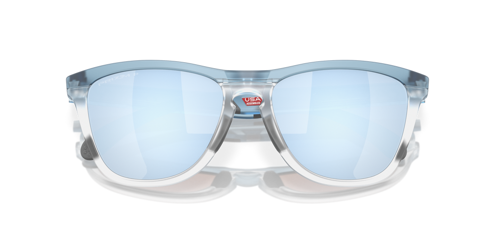 Oakley Sunglasses FROGSKINS RANGE Transparent Stonewash/Prizm Deep Water Polarized OO9284-09