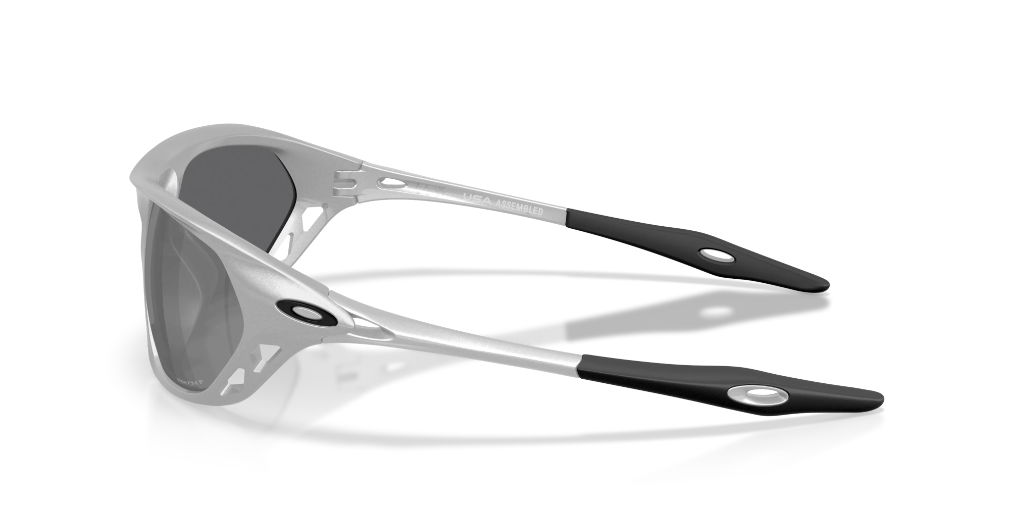 Oakley Okulary przeciwsłoneczne CAGE JACKET X Silver/Prizm Black Polarized OO9537-09