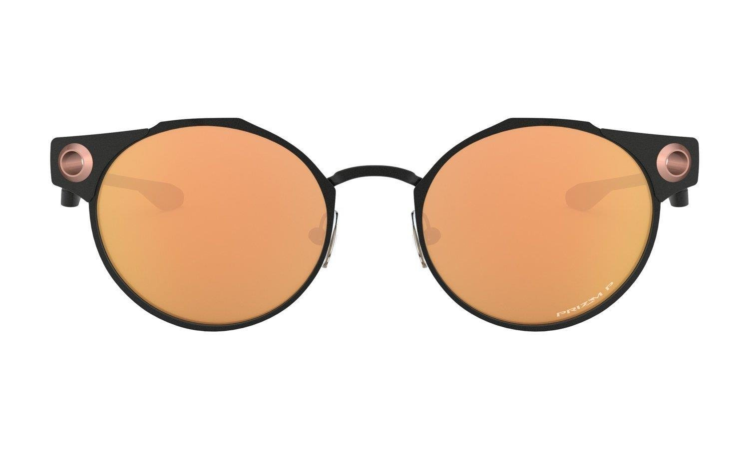 Oakley Sunglasses DEADBOLT Satin Black/Prizm Rose Gold Polarized OO6046-04