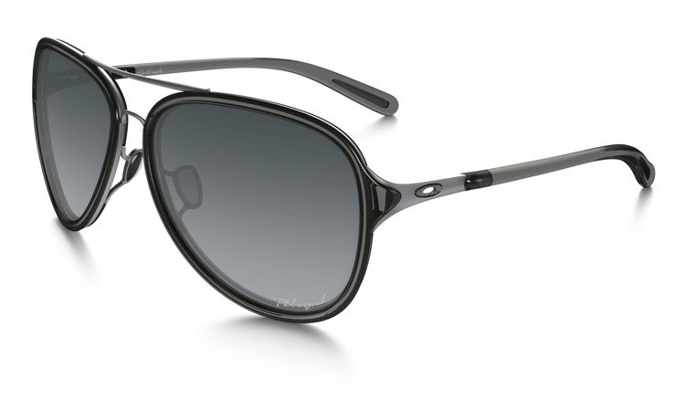 OAKLEY Sunglasses KICKBACK Black Ice Onyx / Gray Gradient Polarized OO4102-13