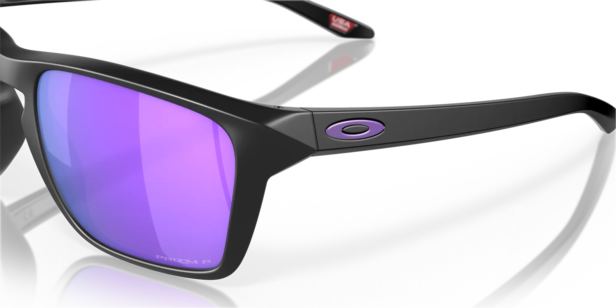 Oakley Okulary przeciwsłoneczne SYLAS Matte Black/Prizm Violet Polarized OO9448-13