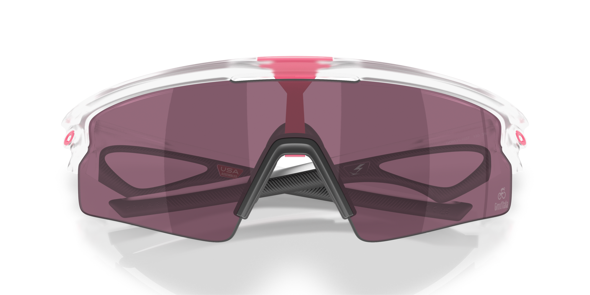 Oakley Okulary przeciwsłoneczne SPHAERA STRIKE Giro d'Italia Matte Clear / Prizm Black OO9531-10