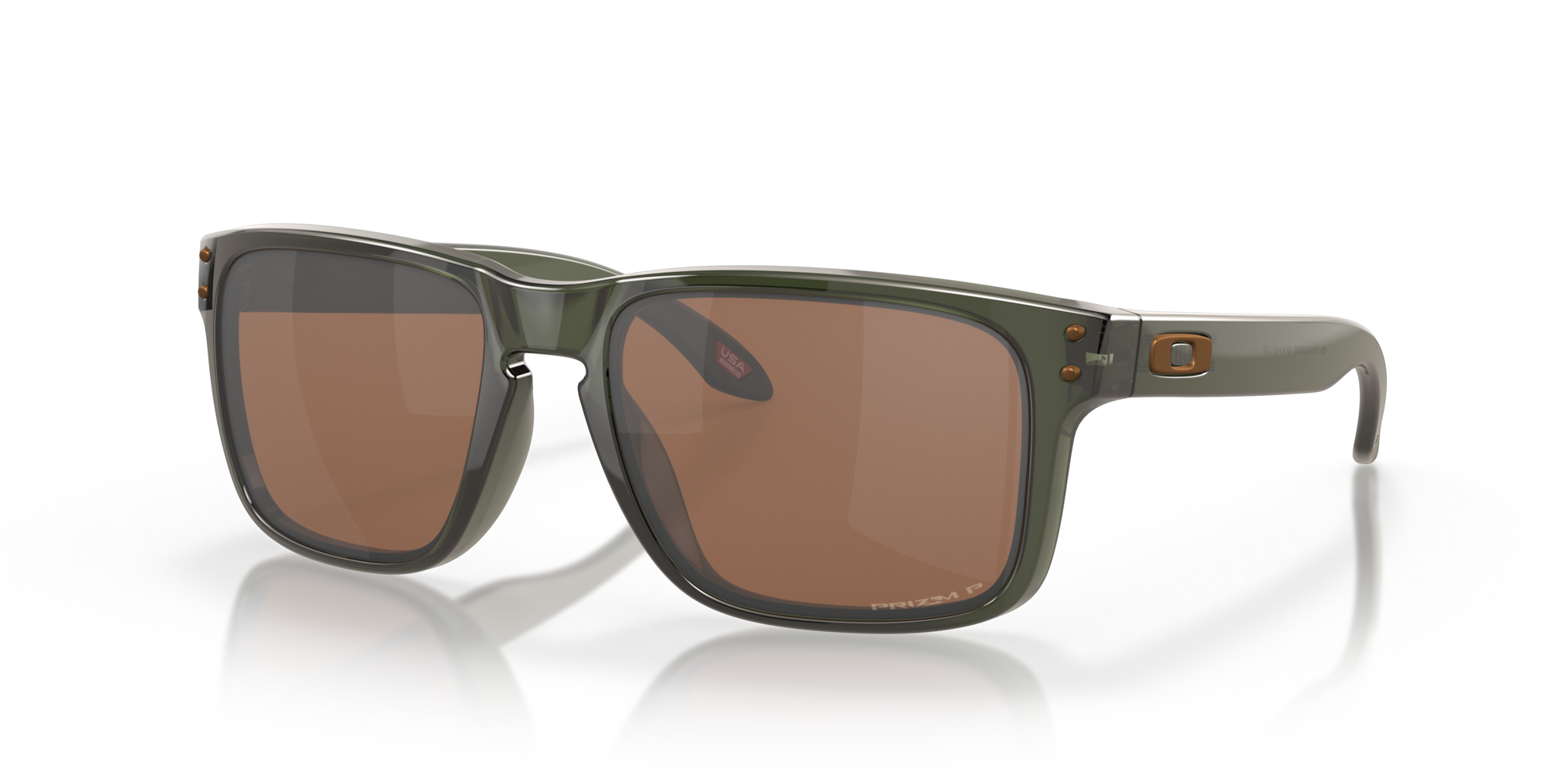 Oakley Sunglasses HOLBROOK Olive Ink / Prizm Tungsten Polarized OO9102-W8
