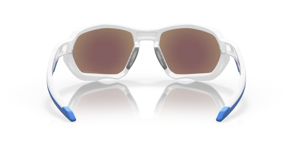 Oakley Okulary przeciwsłoneczne PLAZMA Matte White, Prizm Sapphire OO9019-10