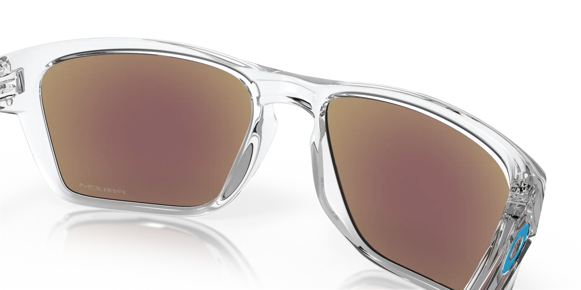 Oakley Okulary przeciwsłoneczne Sylas Polished Clear, Prizm Sapphire OO9448-04