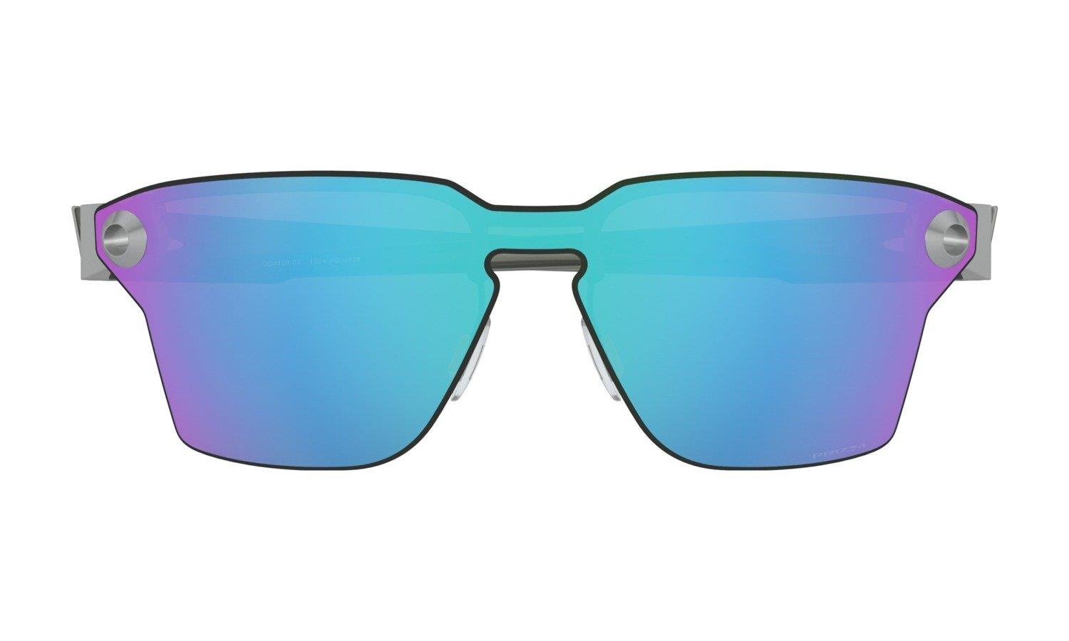 Oakley Okulary przeciwsłoneczne LUGPLATE Satin Chrome/Prizm Sapphire OO4139-03